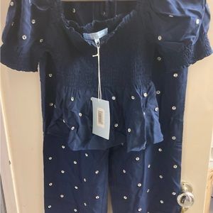 Hill house jewel pajamas embellished bottom - size M top size S